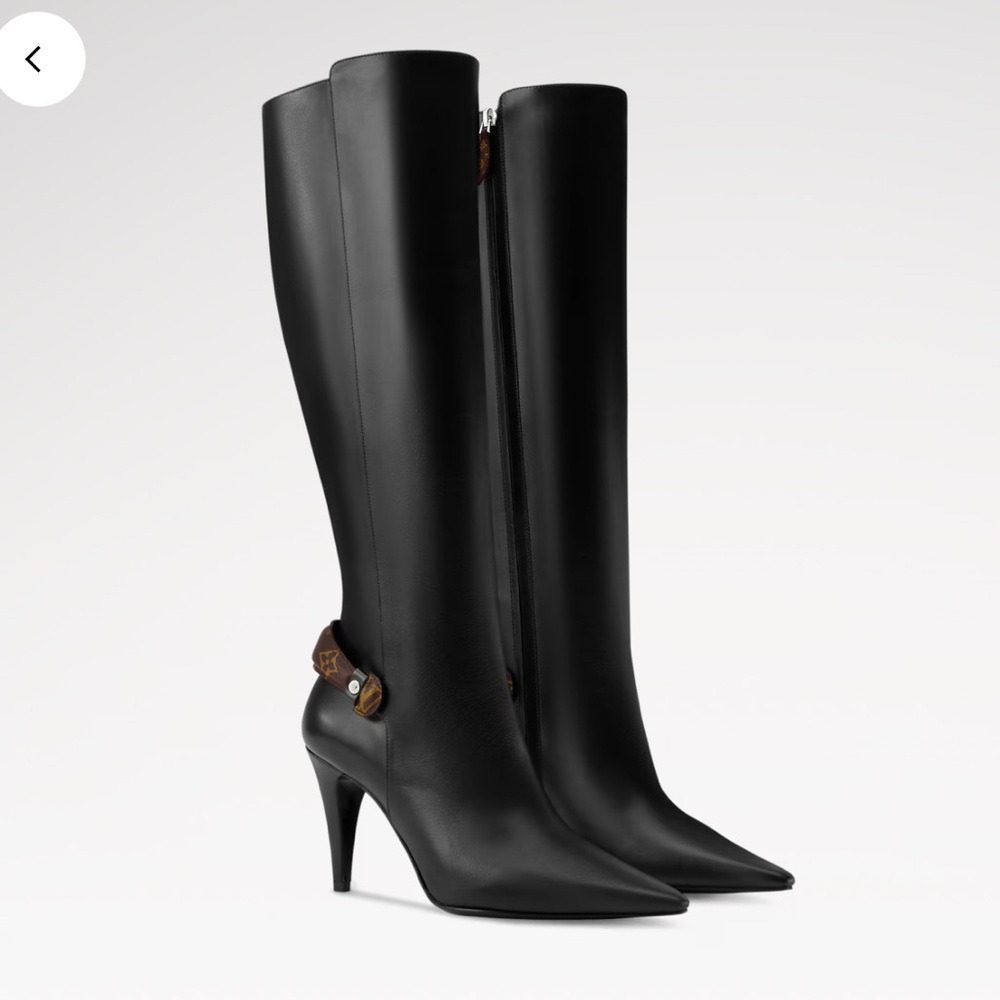 Louis Vuitton Black Heeled Boots